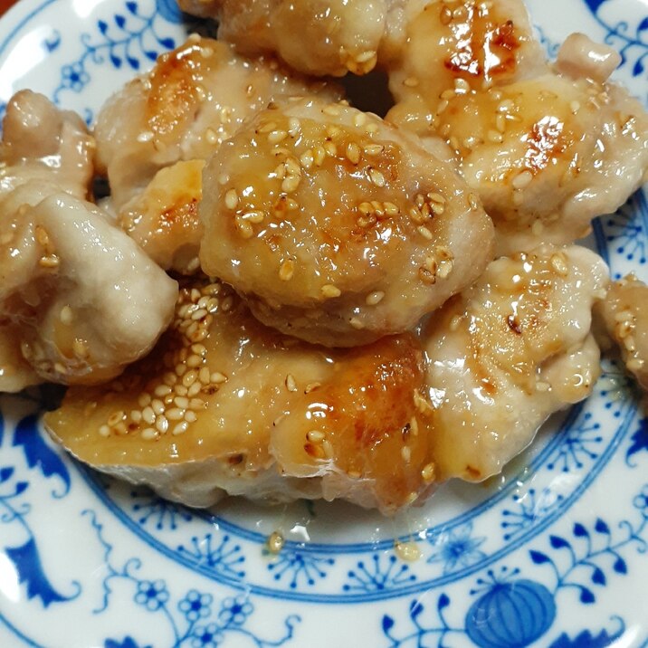 鶏もも肉のかんたん酢の照り焼き